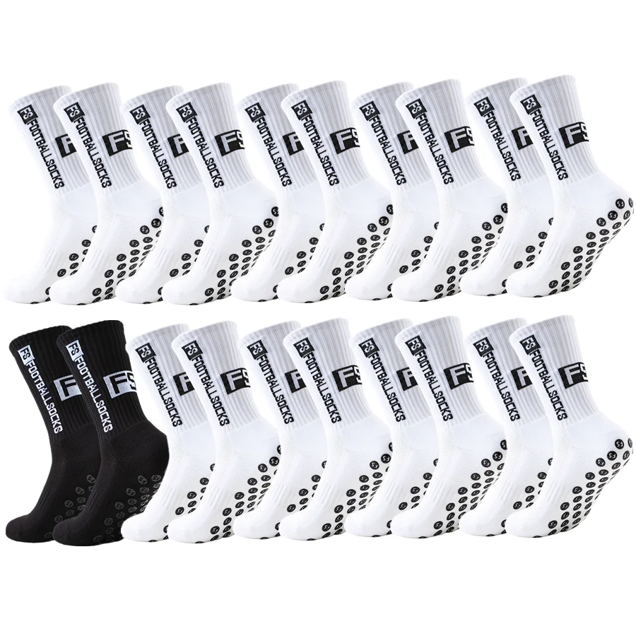 10 Paar Unisex-Anti-Rutsch-Socken für Rugby und Baseball, professionelle, atmungsaktive, stoßfeste Sportsocken mit Handtuchboden