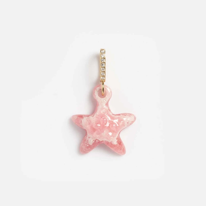 Dopamine Colored Drip Oil Simple Love Pendant DIY Necklace Ocean Fish Shell Series Jewelry Trendy Unique Design Fashion Lovers