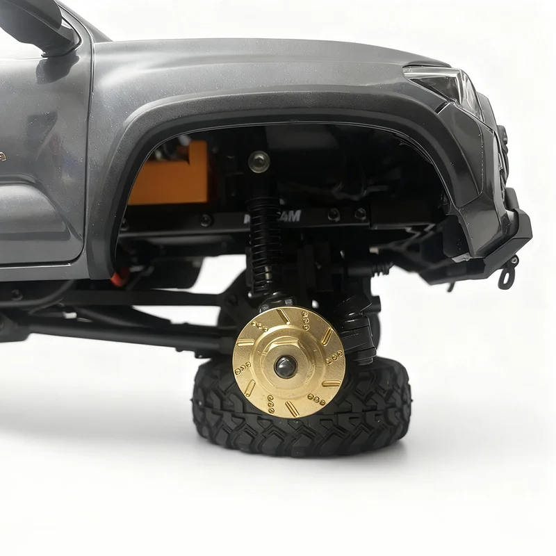 อุปกรณ์เสริมสำหรับรถบังคับวิทยุ FMS 1:24 Tacoma ชุดอัพเกรดโลหะ แกนขับแบบดึง แกนเพลาหน้า-หลัง ฝาครอบเพลาหน้า-หลัง แกนพวงมาลัย ยาง ไฟ