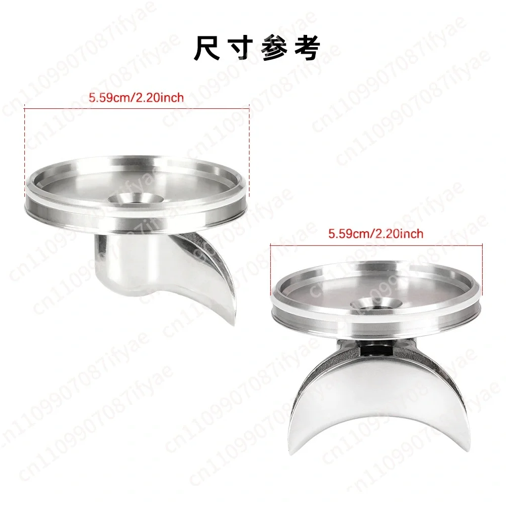 54Mm coffee handle bottomless turn bottomless diverter nozzle adapter with single or double nozzle diverter port