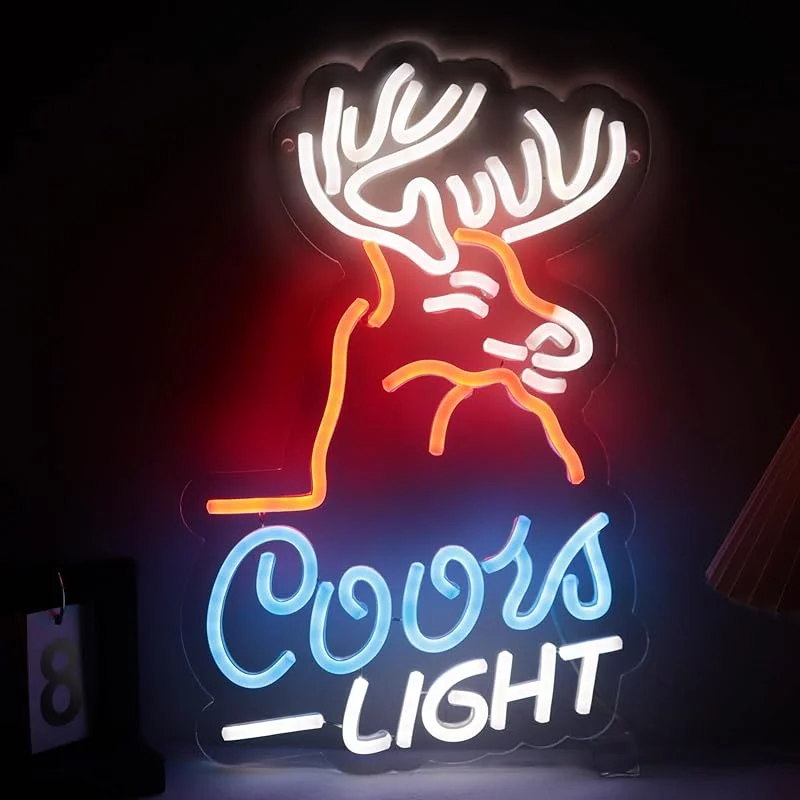 Milu Deer reindeer Good Light Neon Signs Wall Decor LED Lights Bedroom Man Cave Bar Club Beer Pub Christmas Birthday Party Gift