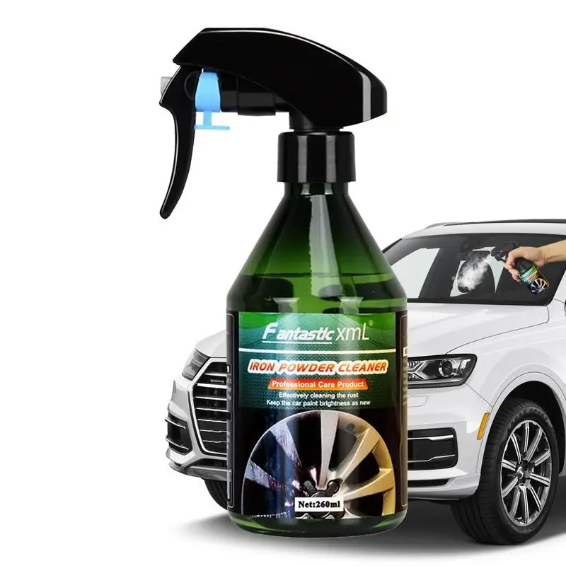 

Iron Powder Remover 260 ML Rust Removal Spray For Car Iron Long Lasting Neutral Car Maintenance Supplies Waxy Film Coating For