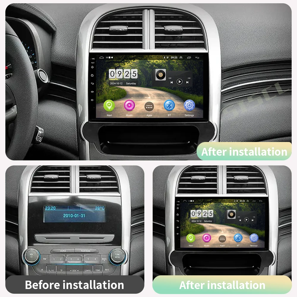 

SISCL For Chevrolet Malibu 2009-2014 2Din Autoradio Video AI Voice GPS Navi 4G WiFi Car Android CarPlay Radio Multimedia Player