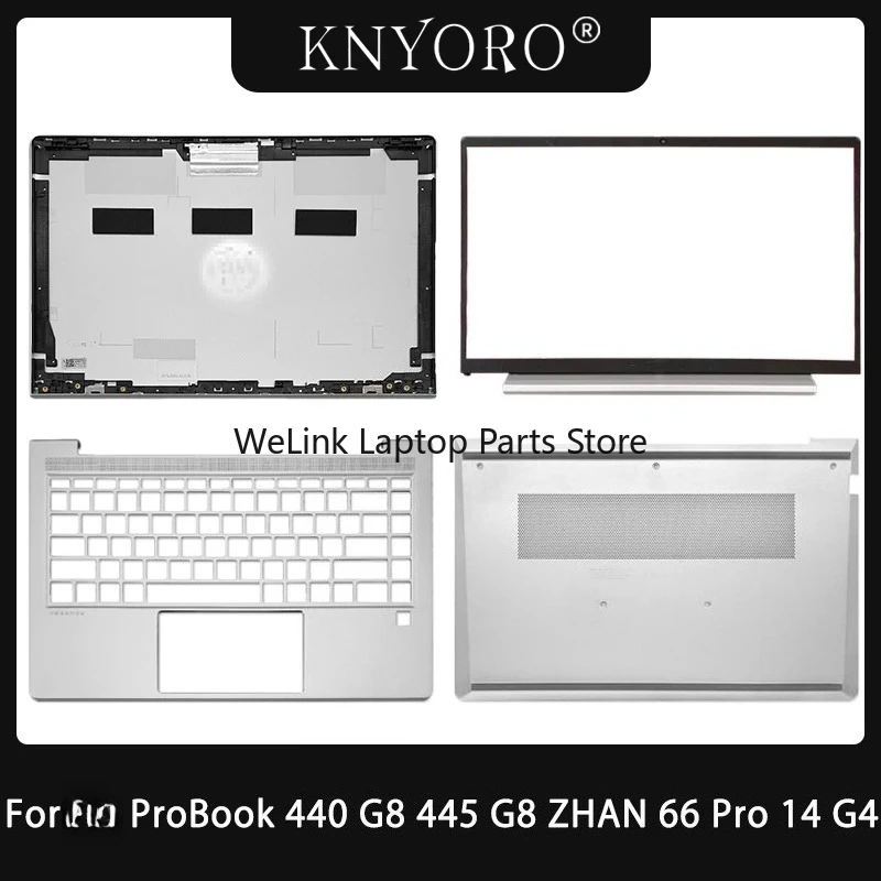 New Laptop Case For ProBook 440 G8 445 G8 G9 ZHAN66 Pro 14 G4 LCD Back Cover/Front Bezel/Palmrest/Lower Bottom Case Replacement