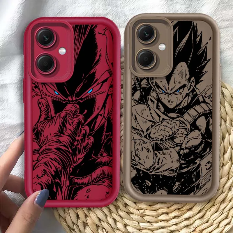D-Dragon Ball Vegeta Art Cool funda para Redmi Note 14 13 12 11 13R 12R 12T 11T Pro Plus ojo escalera funda de teléfono