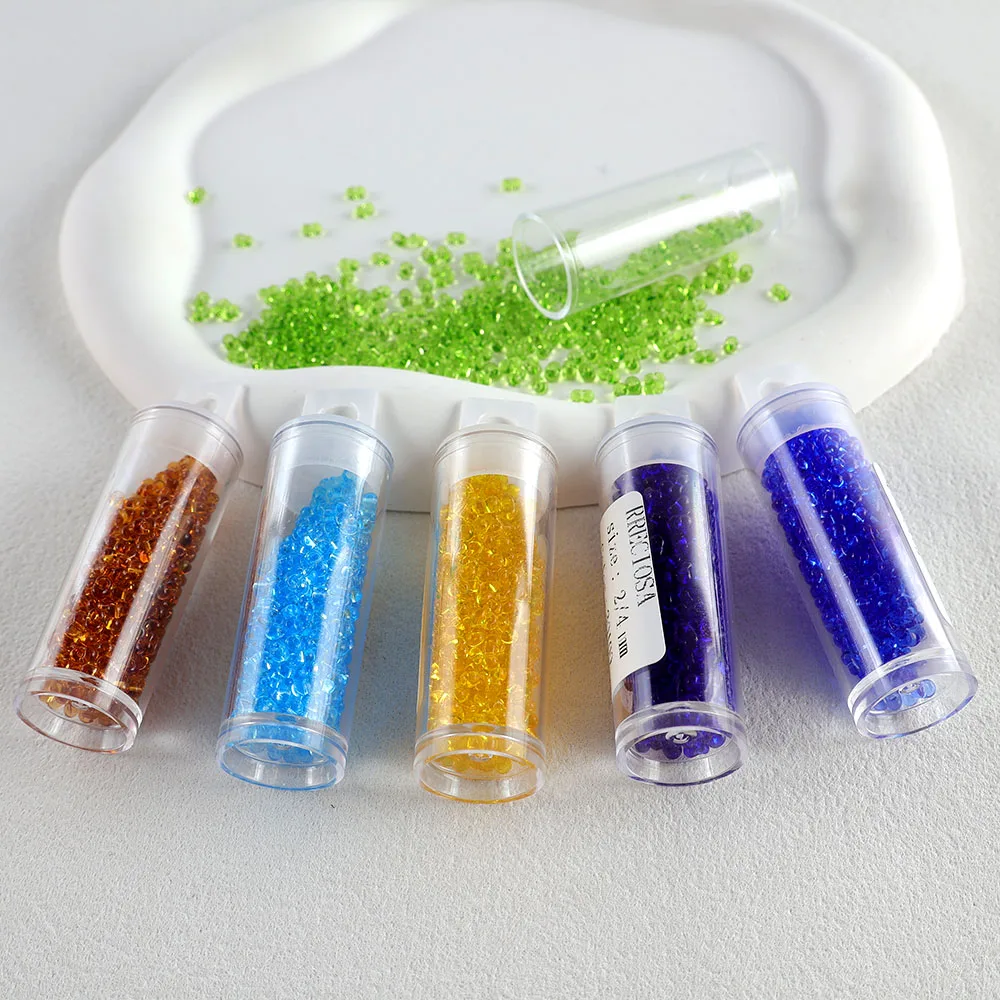 Imported 2/4mm 10g Transparent Peanut Bead Jewelry Accessories from the Czech Republic, Used for Bracelets, Earrings and All Kin