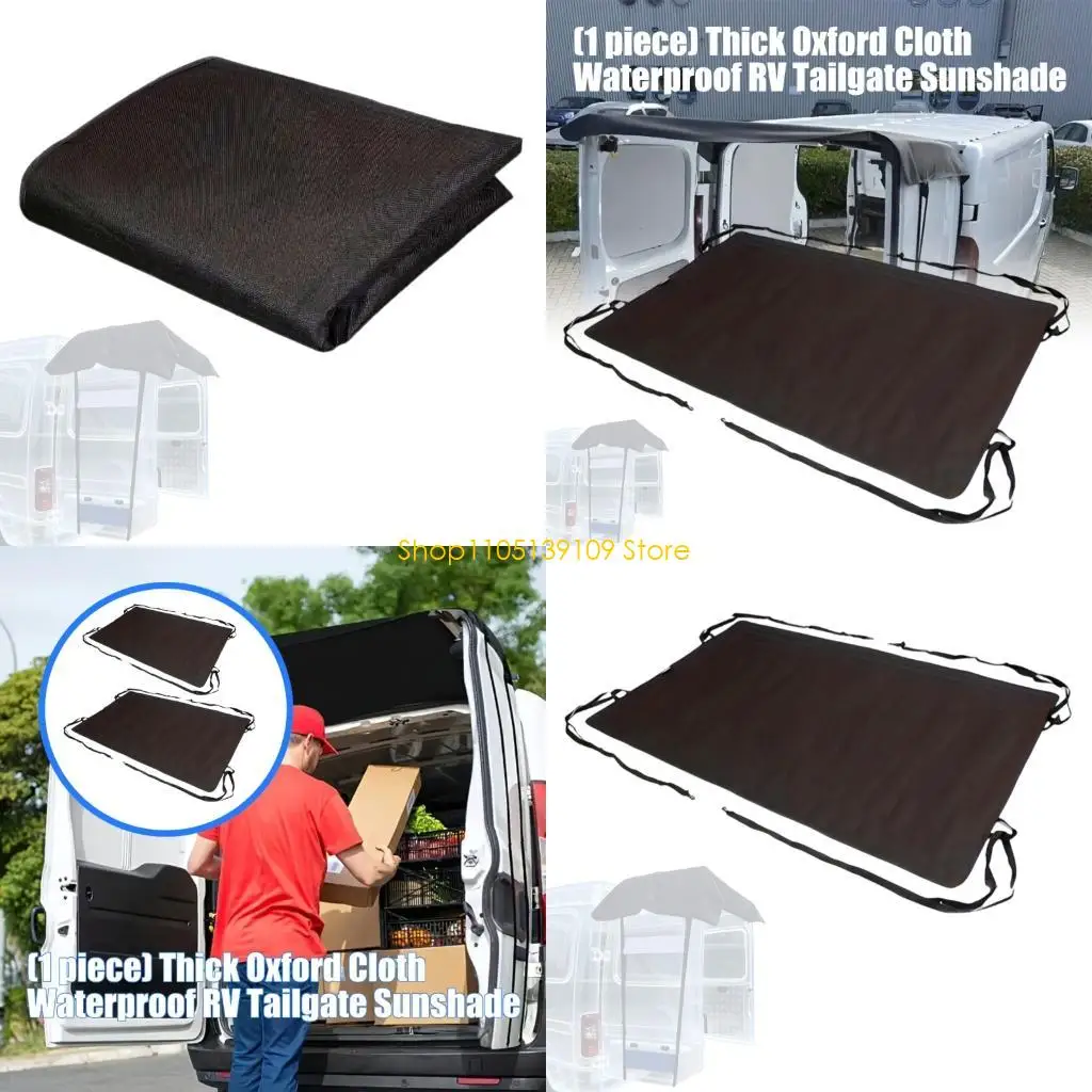 

P5ED Global Fit Back Door Shade Shelter Protect Permanent Fabric Impermeable Security for Outdoor Tasks Travel.