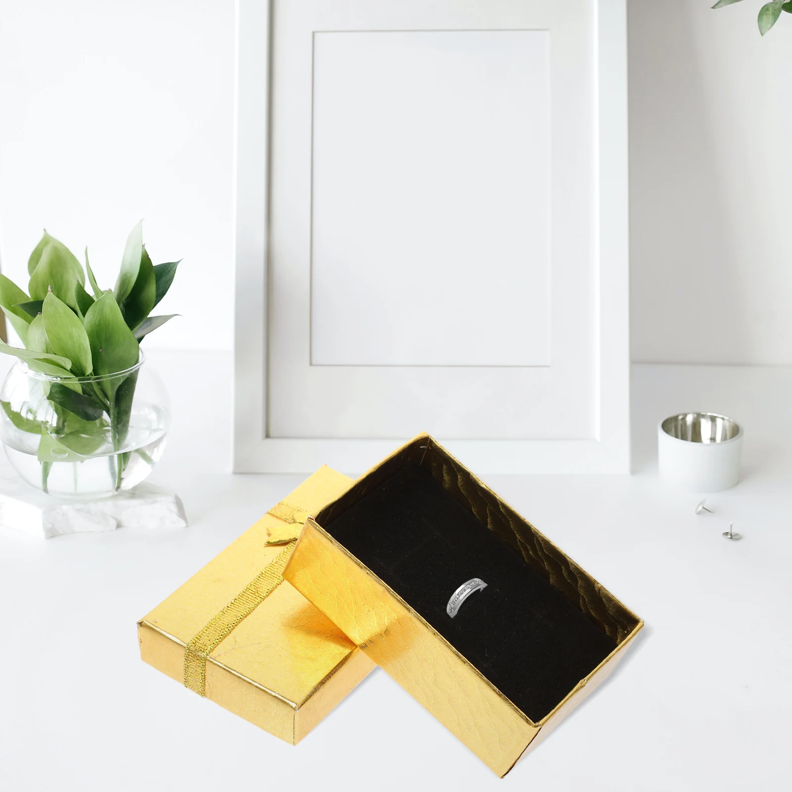 24Pcs Jewelry Packaging Box Small Portable Ring Earrings Necklace Organizer Travel Storage Case Necklace Packing Boxes