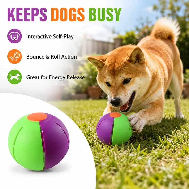 Juguete interactivo para perros dos en uno: pelota y disco volador - imagen 3