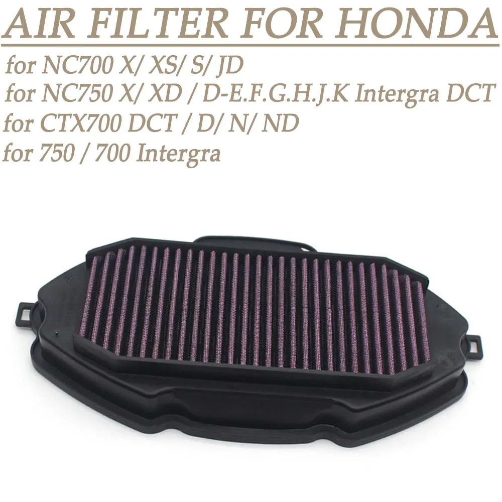 

Motorcycle Air Filter Cleaner for HONDA NC700 NC700X NC700S NC750X NC700XD NC750XD CTX700 CT X700 CTX700N 750 750 Intergra