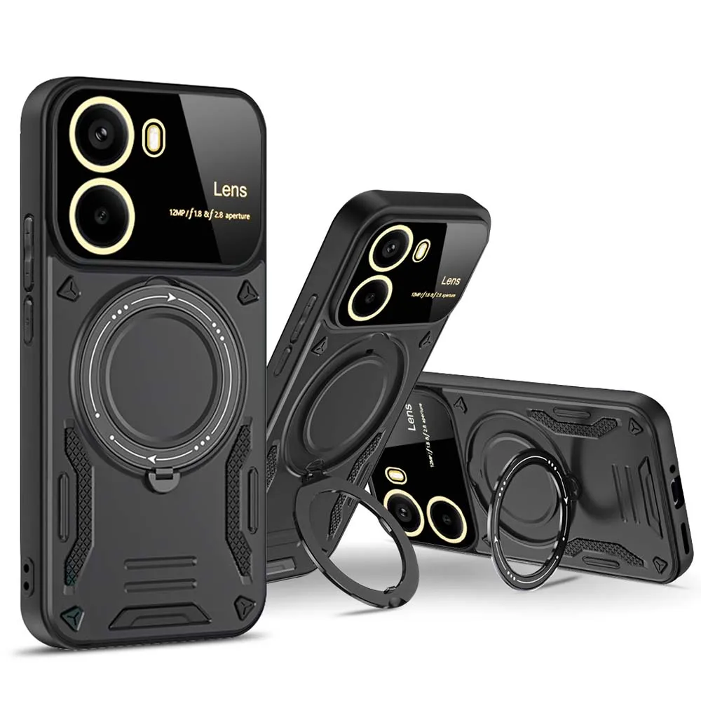 Shockproof Armor Case for Mi POCO X6 X7 Pro F6 Pro C75 C65 Magnetic Ring Stand Camera Protector Phone Cover
