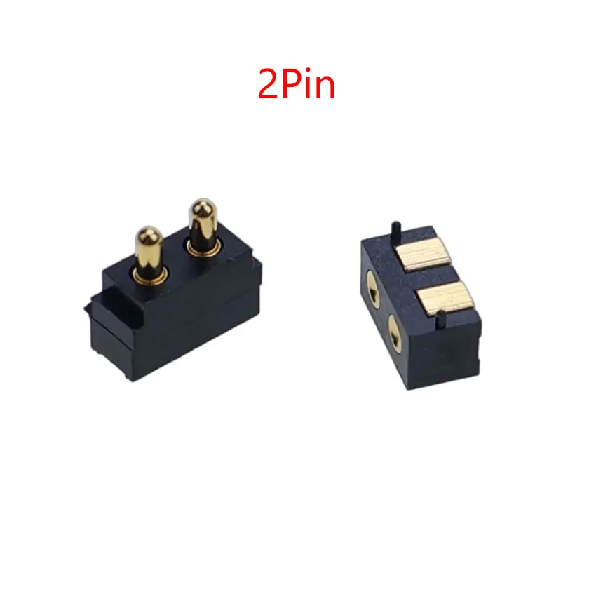 YuXi 1 Piece 2P 3P 4P 5P SMT Spring-Loaded Pogo Pin Connector 2.5mm 2.54mm Grid Side Welding Mount SMD Strip Contact Male Female