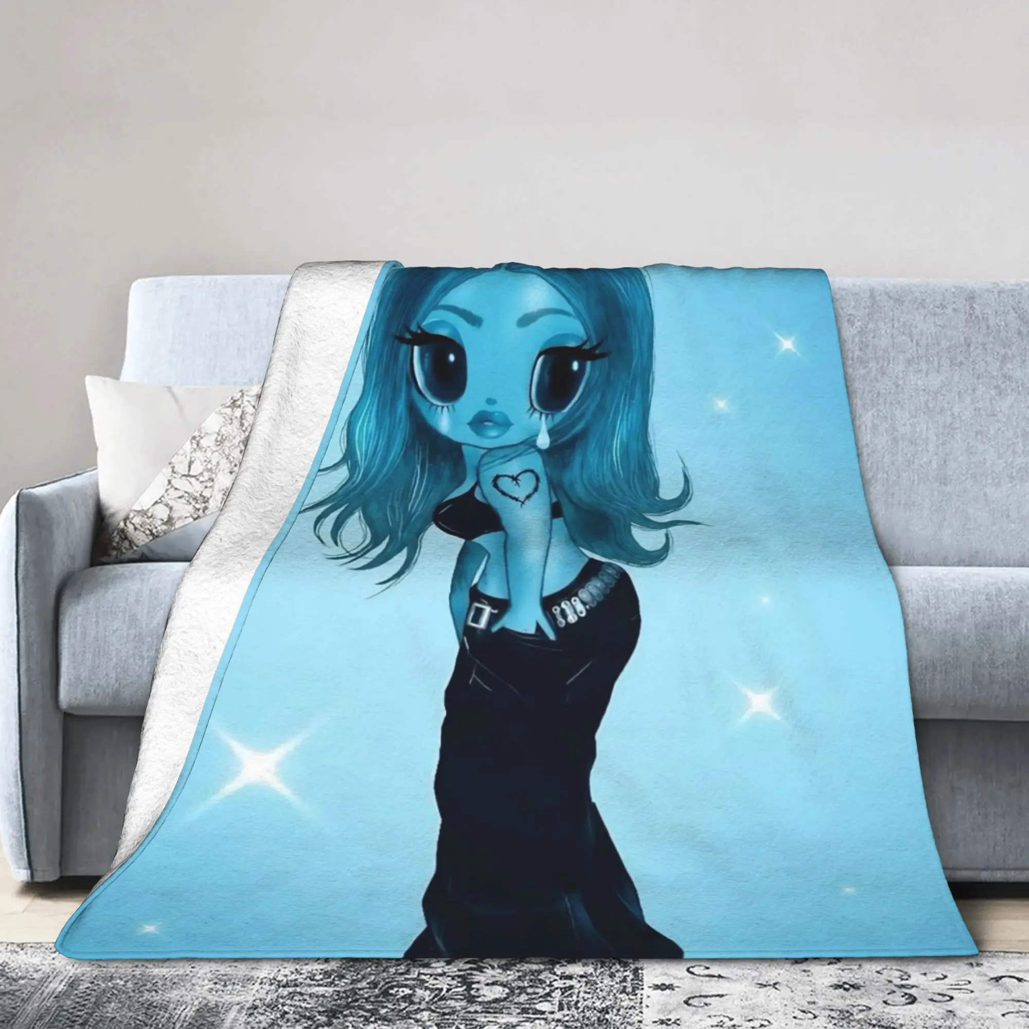 Karol G I Don't Regret Feeling So Much Blanket Velvet  Lightweight Throw Blanket for Car Sofa Couch Bedspread