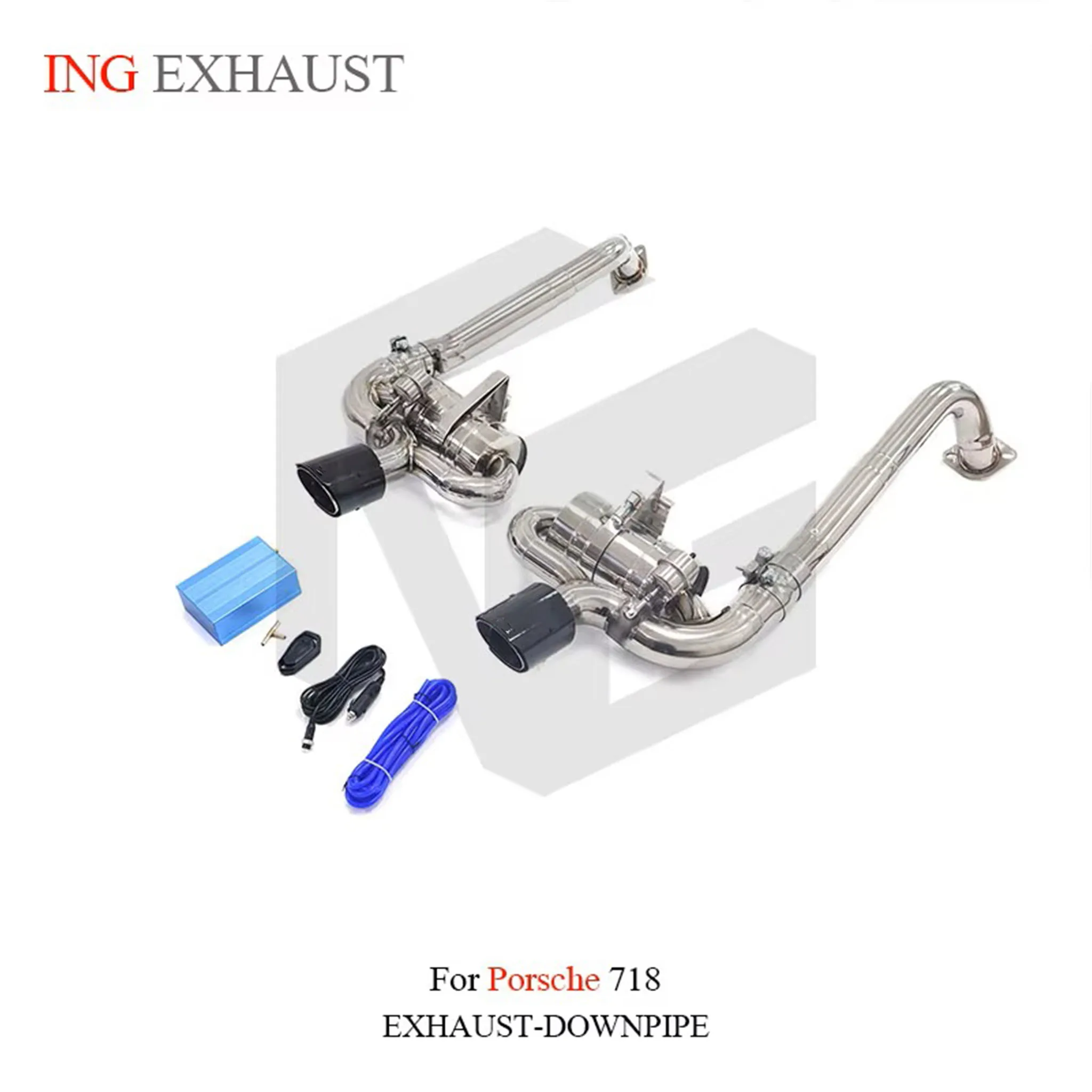 

for Porsche 718 Catback upgrade GT4 Valve Muffler ING stainless steel Exhaust System Performance Catback