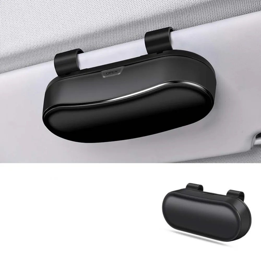 Portable Car Glasses Box Multifunctional Eyeglass Case Car Sunglasses Holder Shock-proof Stable Eyeglasses Protection Box