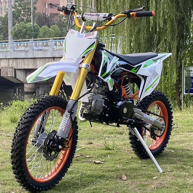 125cc Dirt Bike 4-Stroke Gasoline Moto Off-road Motorcycle 17/14 Tire Sport Cross City Motorcycle with Chain Drive for Adult