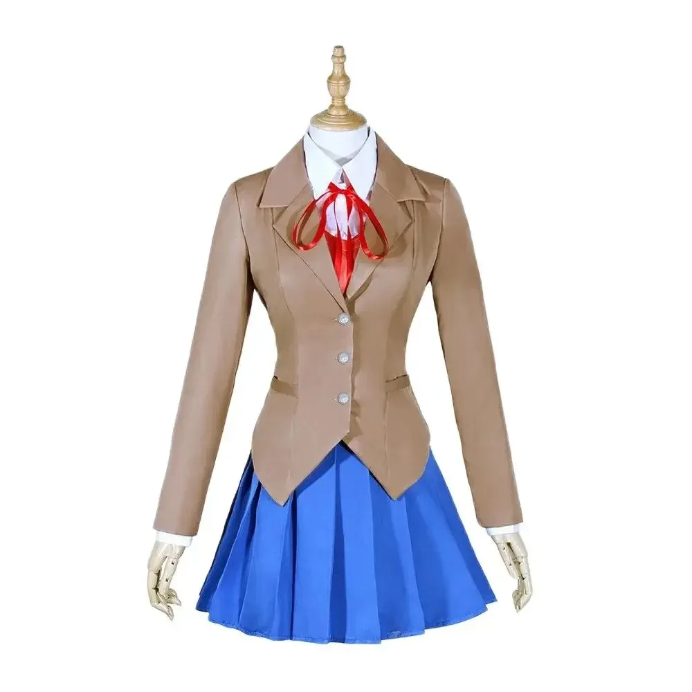 

FORXE Unisex Anime Cos Monika Cosplay Costumes Fashion Meeting Sets Custom Size