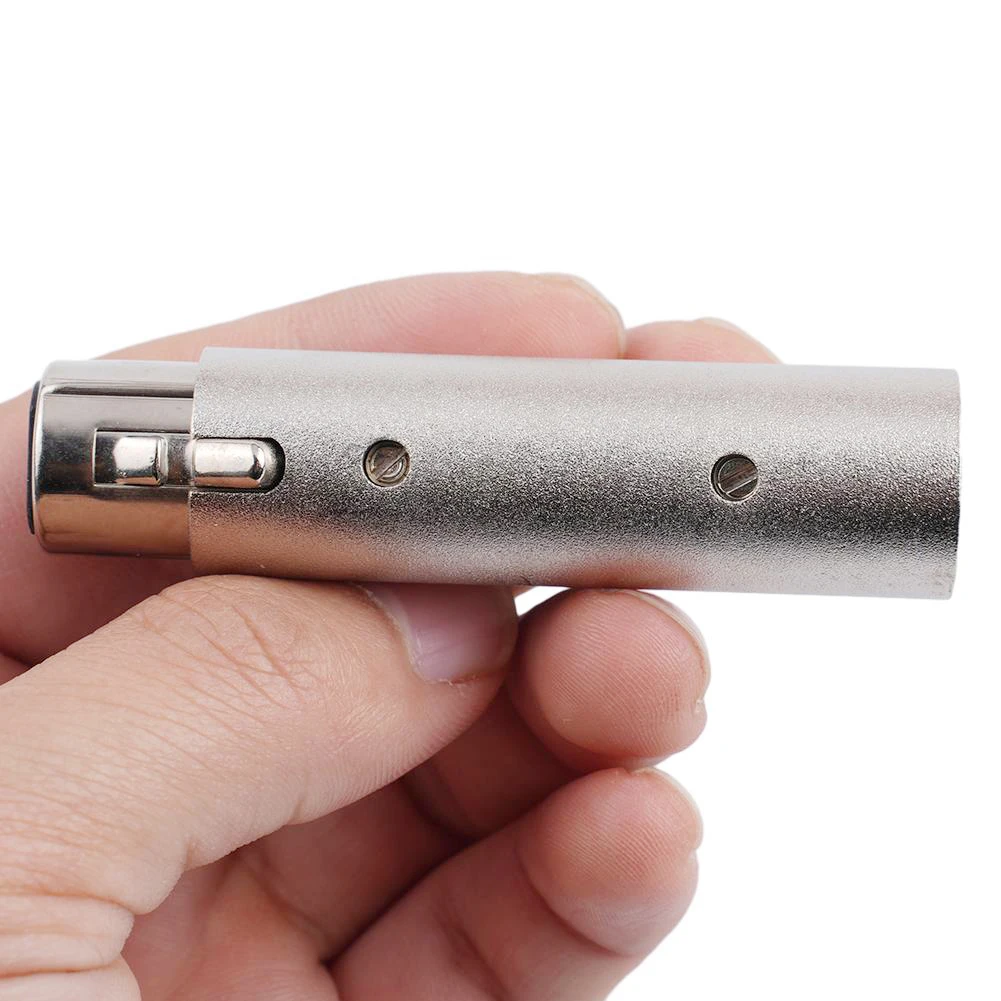 1pcs 3Pin XLR To 5Pin-DMX Metal Cased Converter Audio-Lighting Adapter 3 Pin To-5 Pin Male Connect Female Male Connector