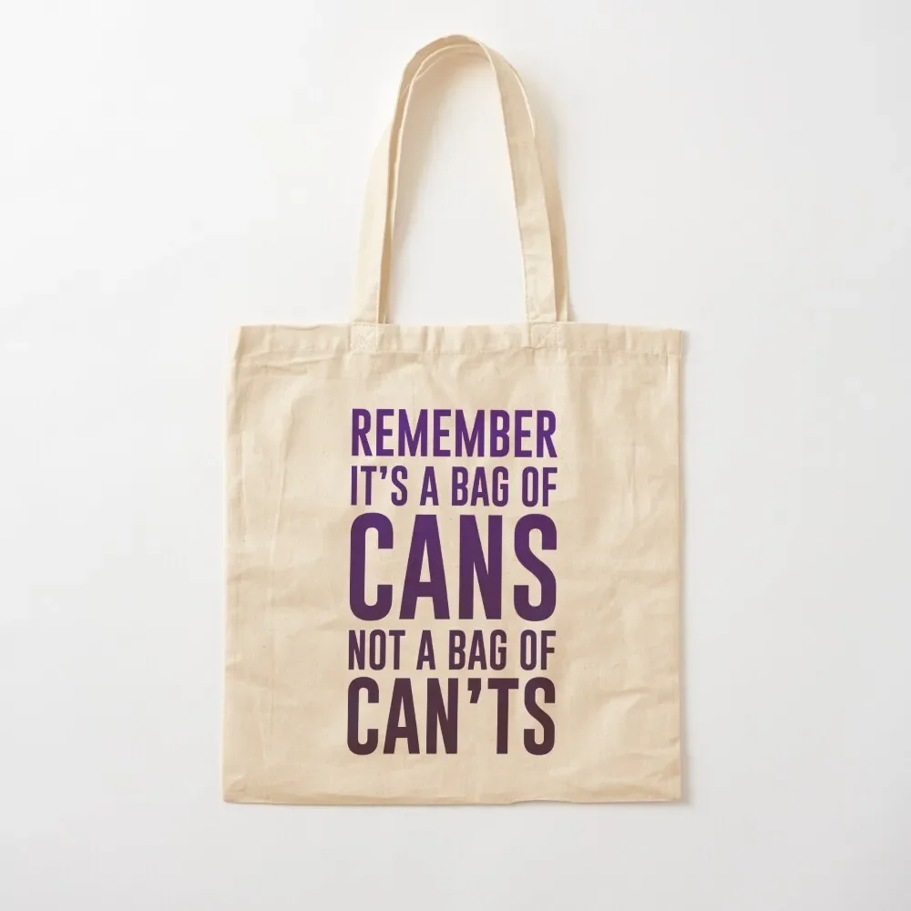 

Cans not cants Tote Bag female bag Canvas bag for women