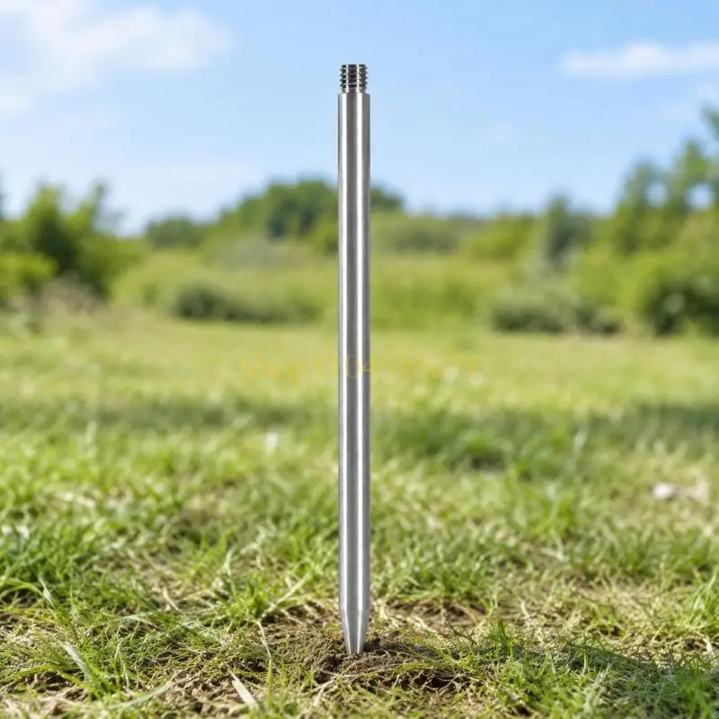 Best Seller 3/8in Threaded Peg Equipment Ground Stake for Camping Recording Setups