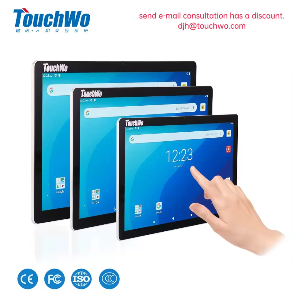 15.6/17.3/18.5 Inch All In One Touch Panel Industrial Pc Android 11 Window 10 Hdmi Wall Mount Touchscreen Waterproof Monitor