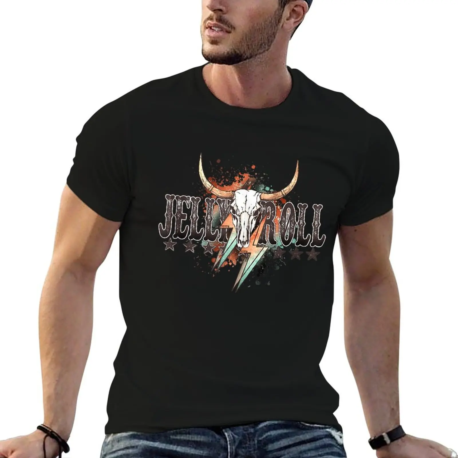 

Jelly Roll Retro Style Western Country Music Cowboy Cowgirl T-Shirt man t shirt summer man t shirt cotton high quality T-Shirt