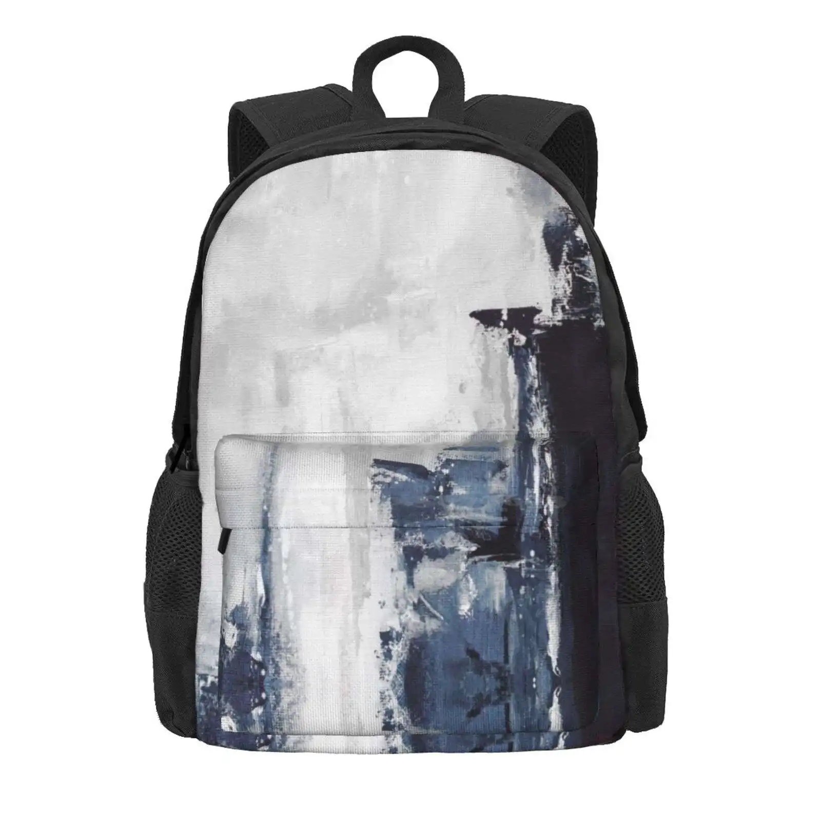 Navy 2 Hot Sale Schoolbag Backpack Fashion Bags Scandinavian Abstract Printable Art Modern Abstract Industrial White From