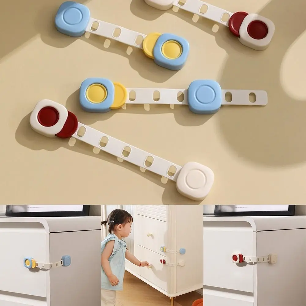 

Замок для безопасного ящика с защитой от защемления рук, простой в установке, универсальные защитные замки для ящиков шкафа, пластиковые безопасные замки для ящиков