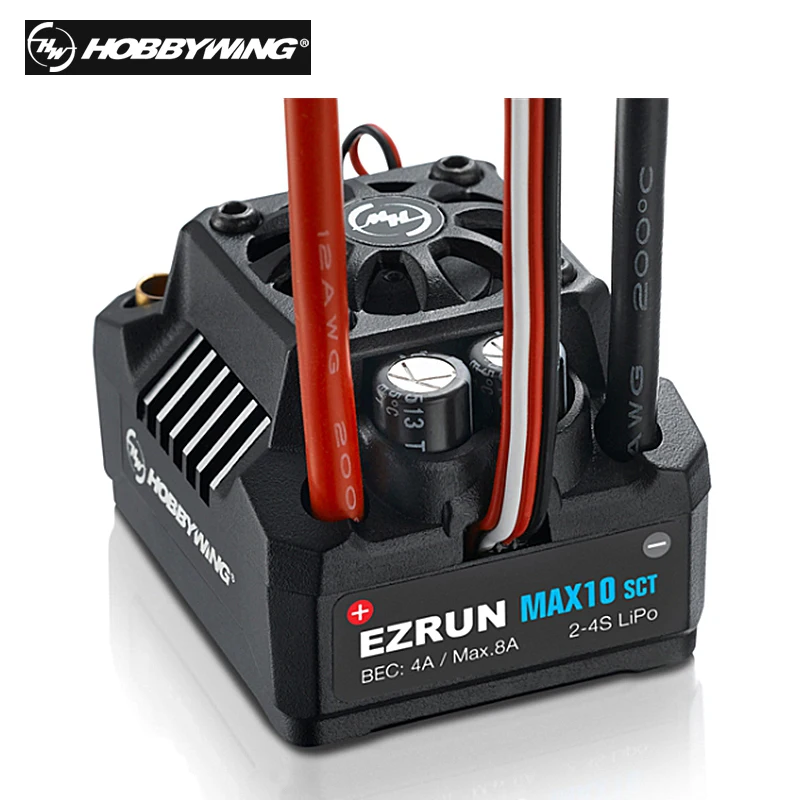 Hobbywing EZRUN MAX10 SCT 120A Brushless ESC + 3660 G2 4600KV / 4000KV / 3200KV Sensorless Motor shaft Kit for 1/10 RC Car Truck