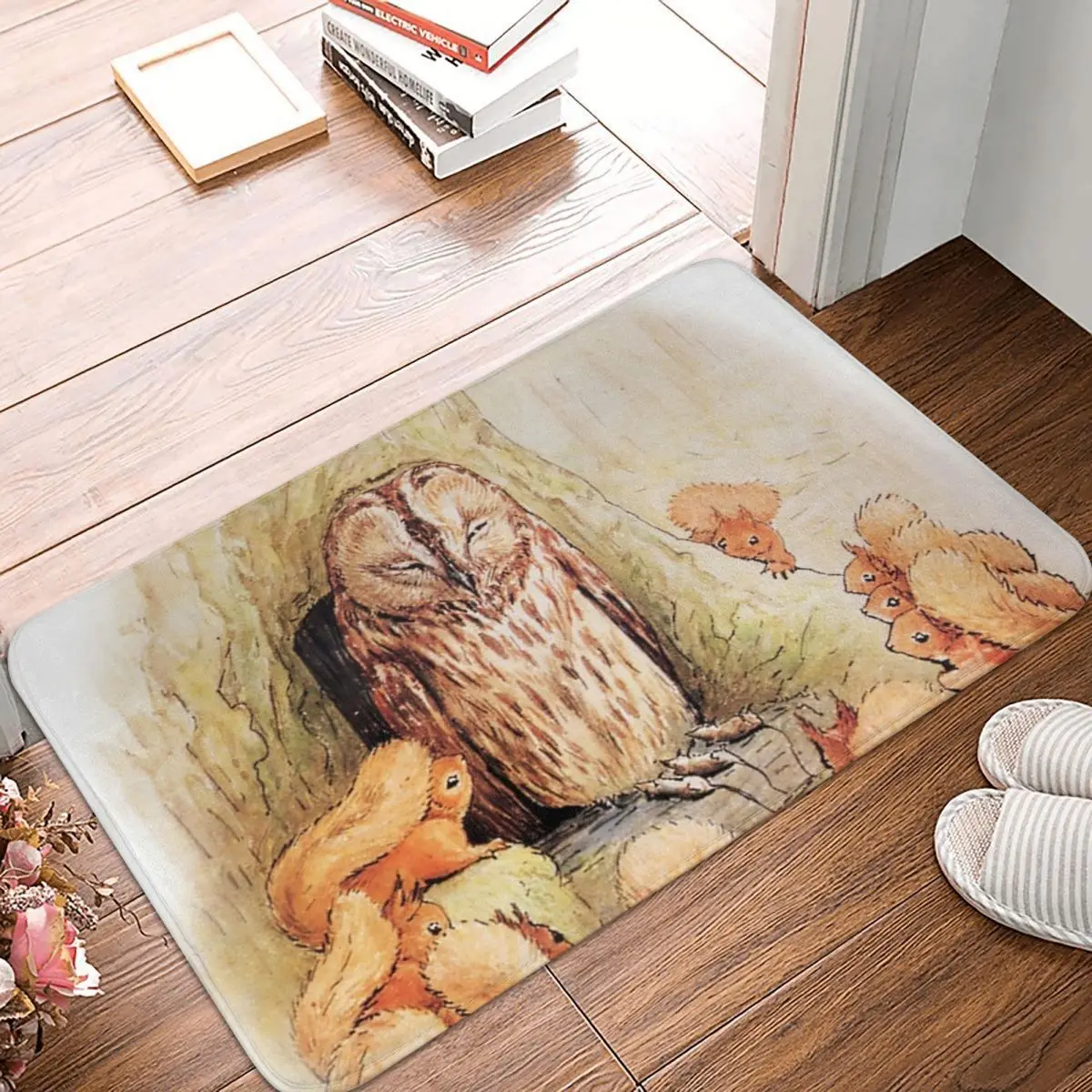 Squirrel Nutkin. Beatrix Potter Non-slip Doormat Floor Mat Durable Carpet Rug for Kitchen Entrance Home Balcony Footpad Mats