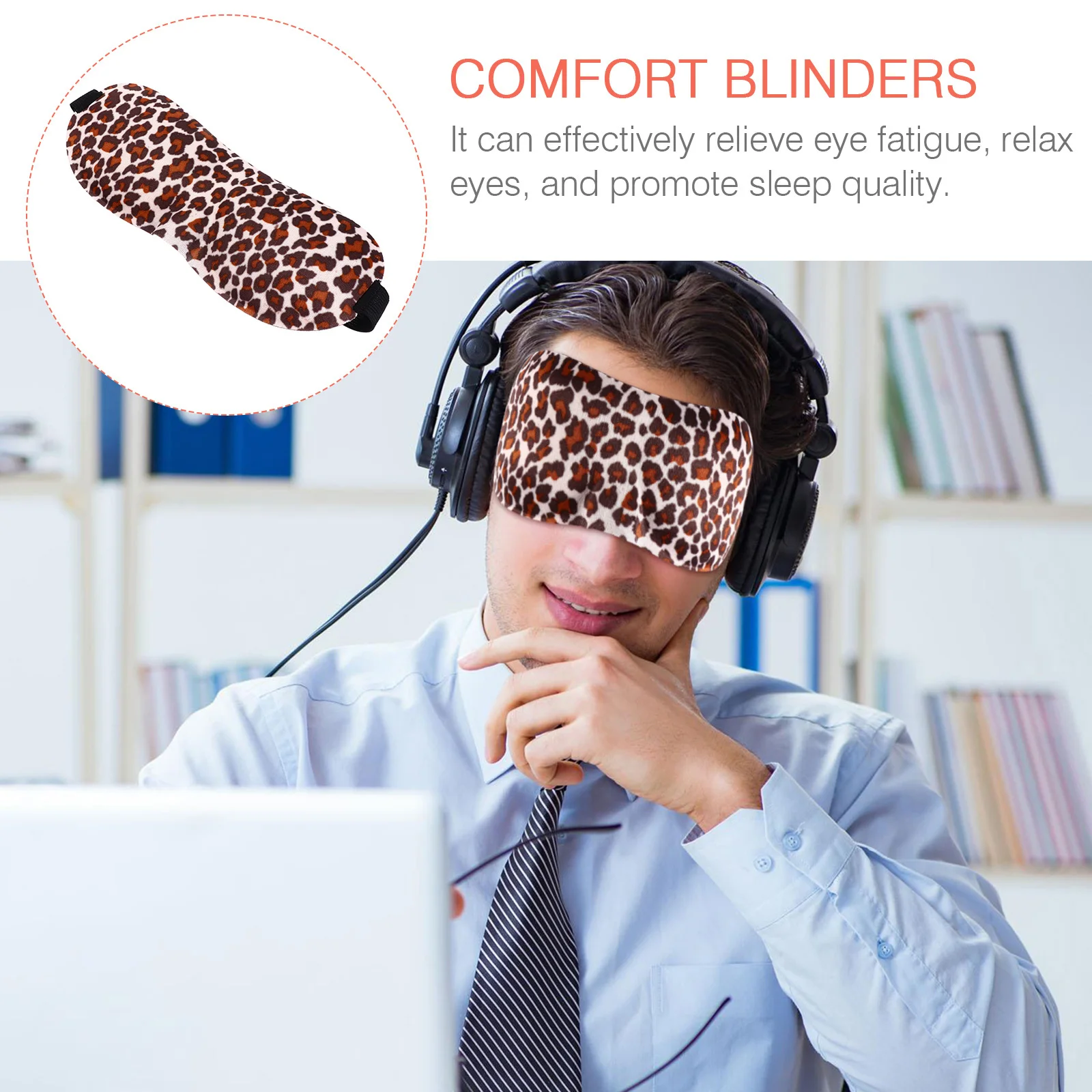 

3Pcs Adjustable Sleep Eye Masks Breathable Nap Blindfolds Travel Comfort Protective Eye Covers Office Shades Sleeping Blindfolds