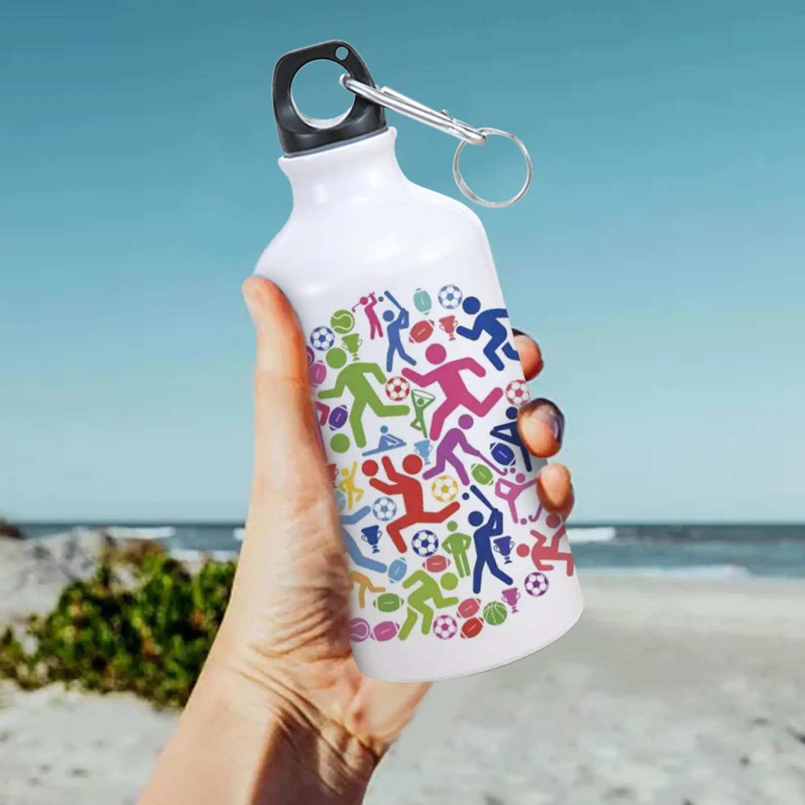 Sublimation Blank Water Bottle Sport for Dye Sublimation Ink Aluminum White