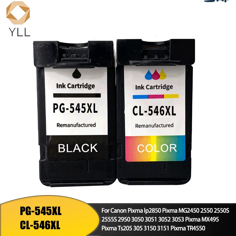 PG545XL PG 545 CL-546 CL 546 PG545 CL546 XL 545XL Восстановленный картридж для принтера Canon PIXMA MG2450 IP2850