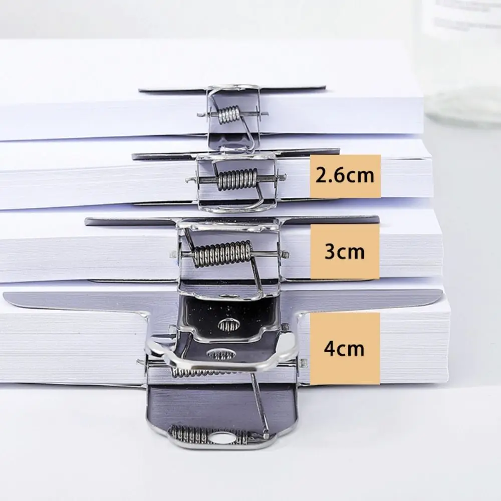 

Stainless Steel Metal Binder Clips Multi-size Round/Flat/Mountain Head Paper Clips Ticket Bill Clamp Home Office School