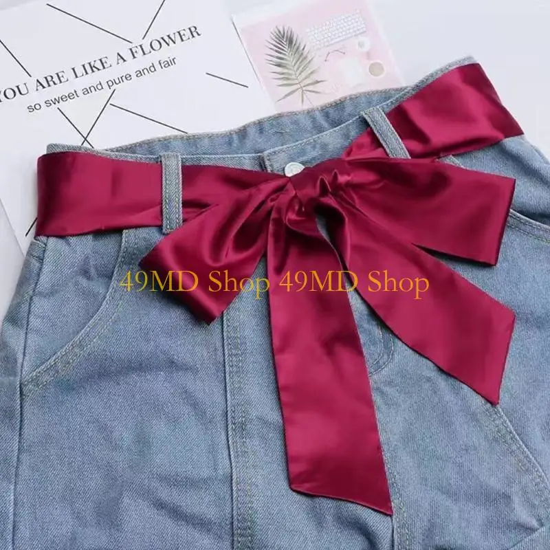 49md Sash Sash Bridal Breadal Ribbon Sash pour robe DMMAID ROBLE CEULLE RUBBON SATIN ROBLE MOIEAL ROBLE SALON SASH