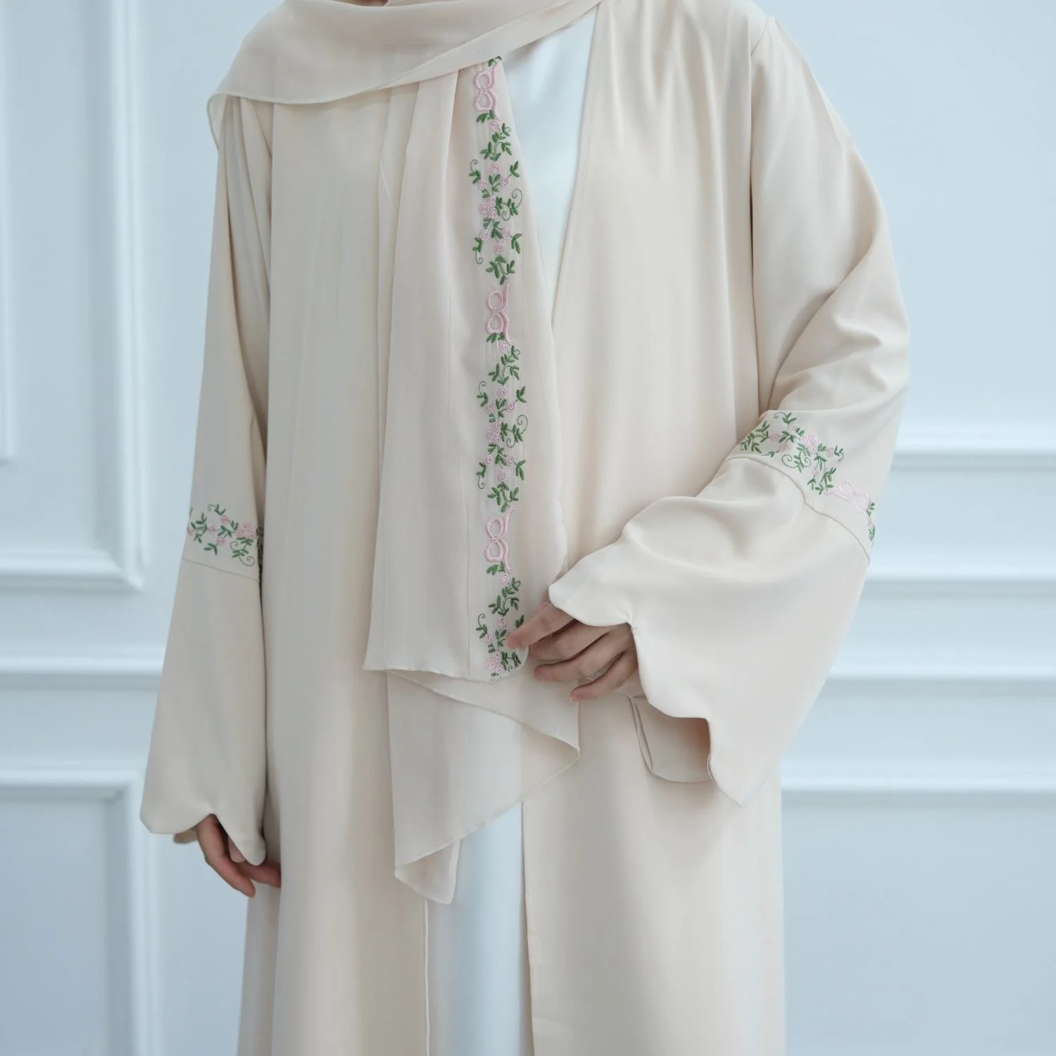 

Мусульманские платья Рамадана для женщин, кимоно с вышивкой, кардиган, Дубай, Абая, Ид, ислам, Джалабия, праздничное платье, кафтан, женский халат