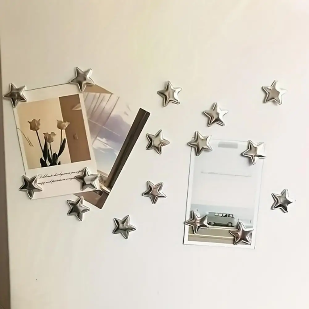 2026 Magnetic Notes Holder 10Pcs Vintage Love Heart Refrigerator Magnet Star Shape Decorative Fridge Magnet Memo Notes Photo Hol