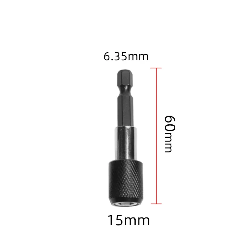 3PCS 1/4 Inch Quick Hex Shank Release Magnetic Electric Screwdriver Extension Bit Holder 60/100/150mm Extension Rod Tool
