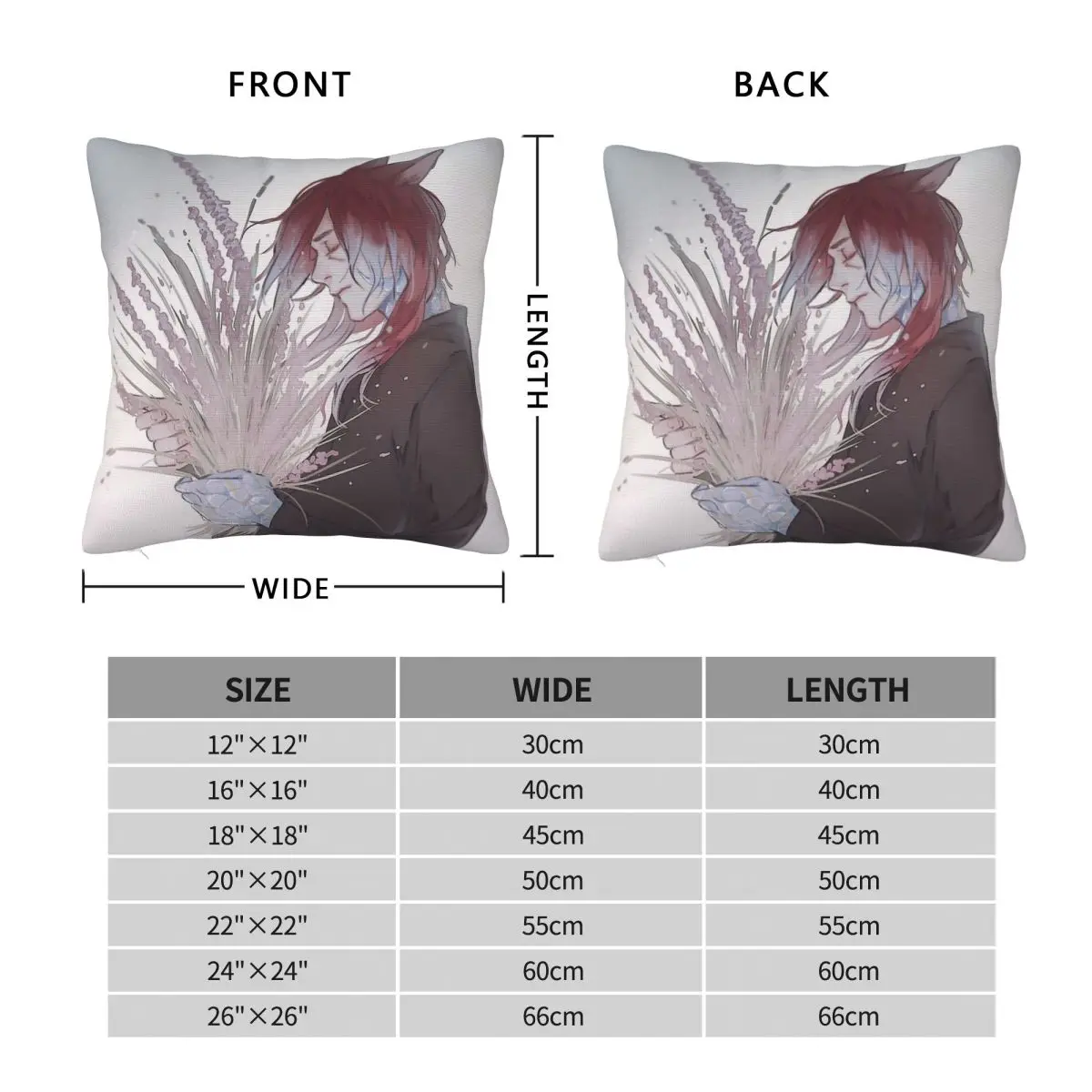 Final Fantasy G'raha Tia Pillowcase Polyester Linen Velvet Printed Zip Decor Throw Pillow Case Sofa Seater Cushion Cover