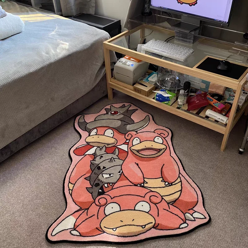 TAKARA TOMY 80 cm Pokemon Pikachu Snorlax Faux Kaschmir Matte Badematte Rutschfeste Cartoon Gengar Kissen Saugfähige Teppiche Wohnzimmer Badezimmer 8