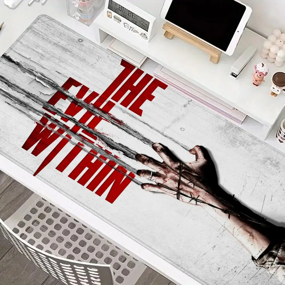 

Brand New E_Evil W_Within Mouse Pad Rubber Anti-Slip Desktop Pad Gaming Keyboard Desktop Pad High-Definition Print Gaming Pad