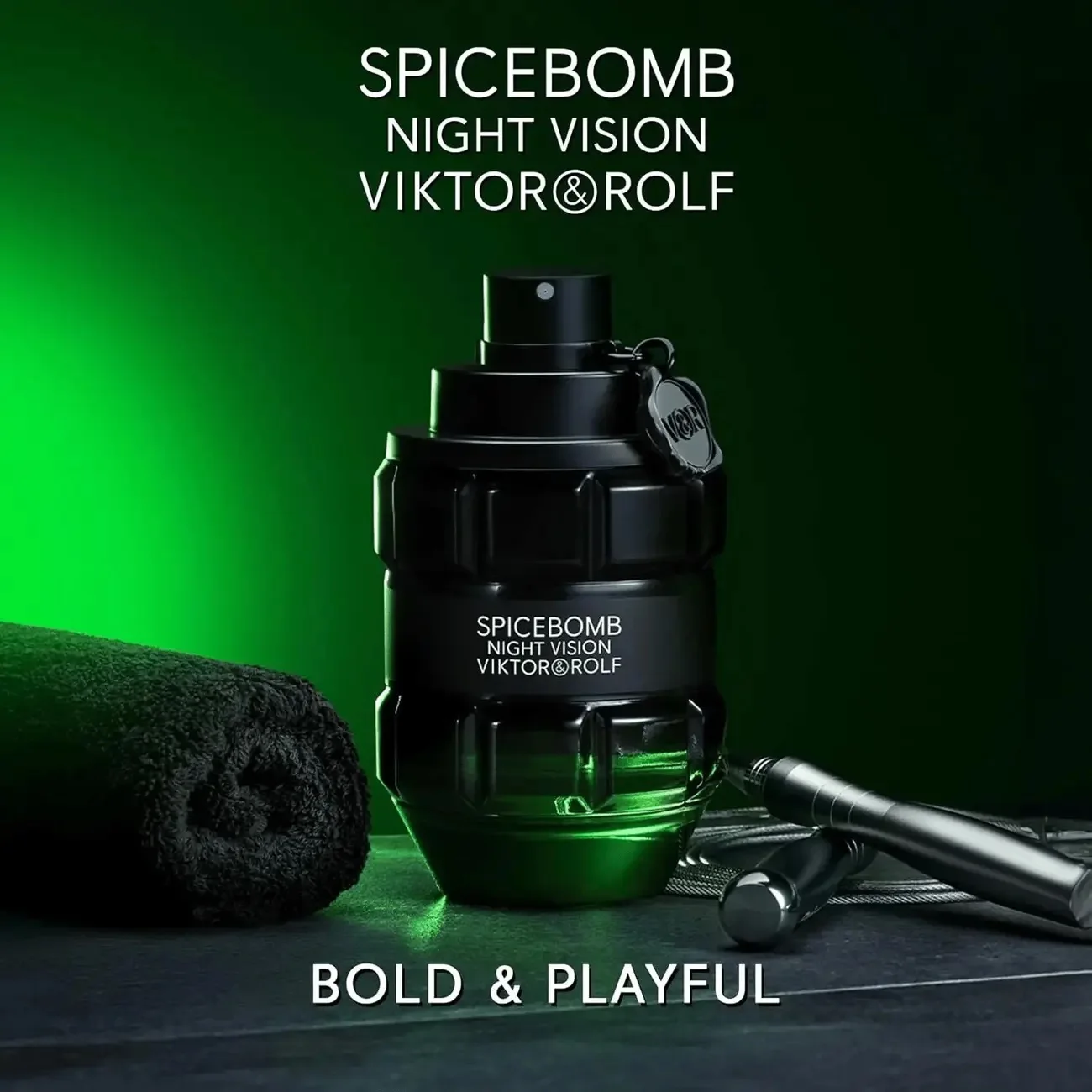 Viktor&Rolf - Spicebomb Nightvision Eau de Toilette - دافئ، حار ومنعش - كولونيا للرجال - مع ملاحظات الحمضيات البرغموت، Bla