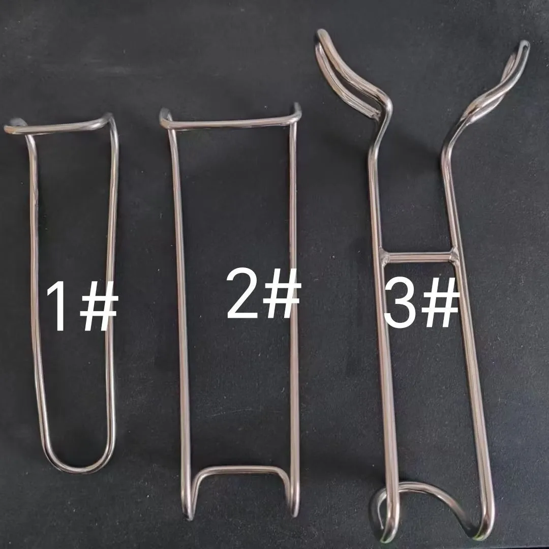 Dental Oral Retractor Stainless Steel Retractor Double Head Corner Front Side Full Mouth Support Buccal Retractor Lip Hook