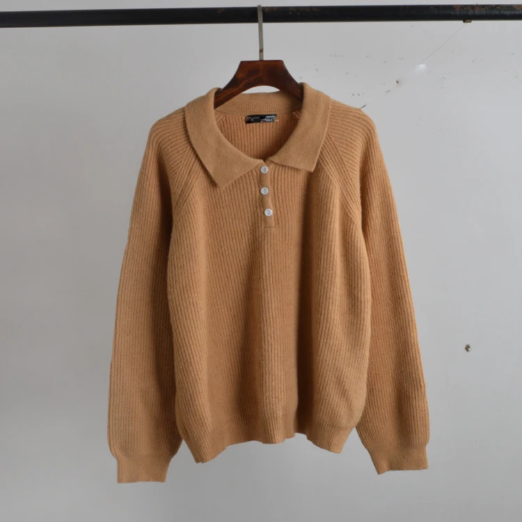 

Thiened Long Sve Ne Вязаный свитер Pure Color Свободный женский зимний модный свитер для поездок на работу Sle Regular Thin