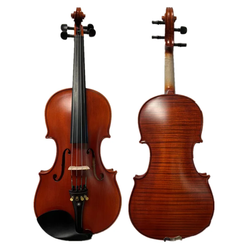 SONG Master Strad style 4/4 violin ,Whole best flamed back, Indonesia A grade ebony accessories#15400