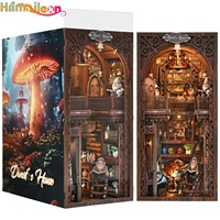 Hamaileon Book Nook Kit, DIY Miniature Room House Kit for Decorative Bookend Bookshelf Bookcase Decor Birthday (Dwarf's House)