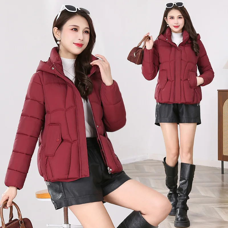 

Down and Cotton Jacket Women's Winter 2025 New Korean Version Loose and Thick Fashion Short