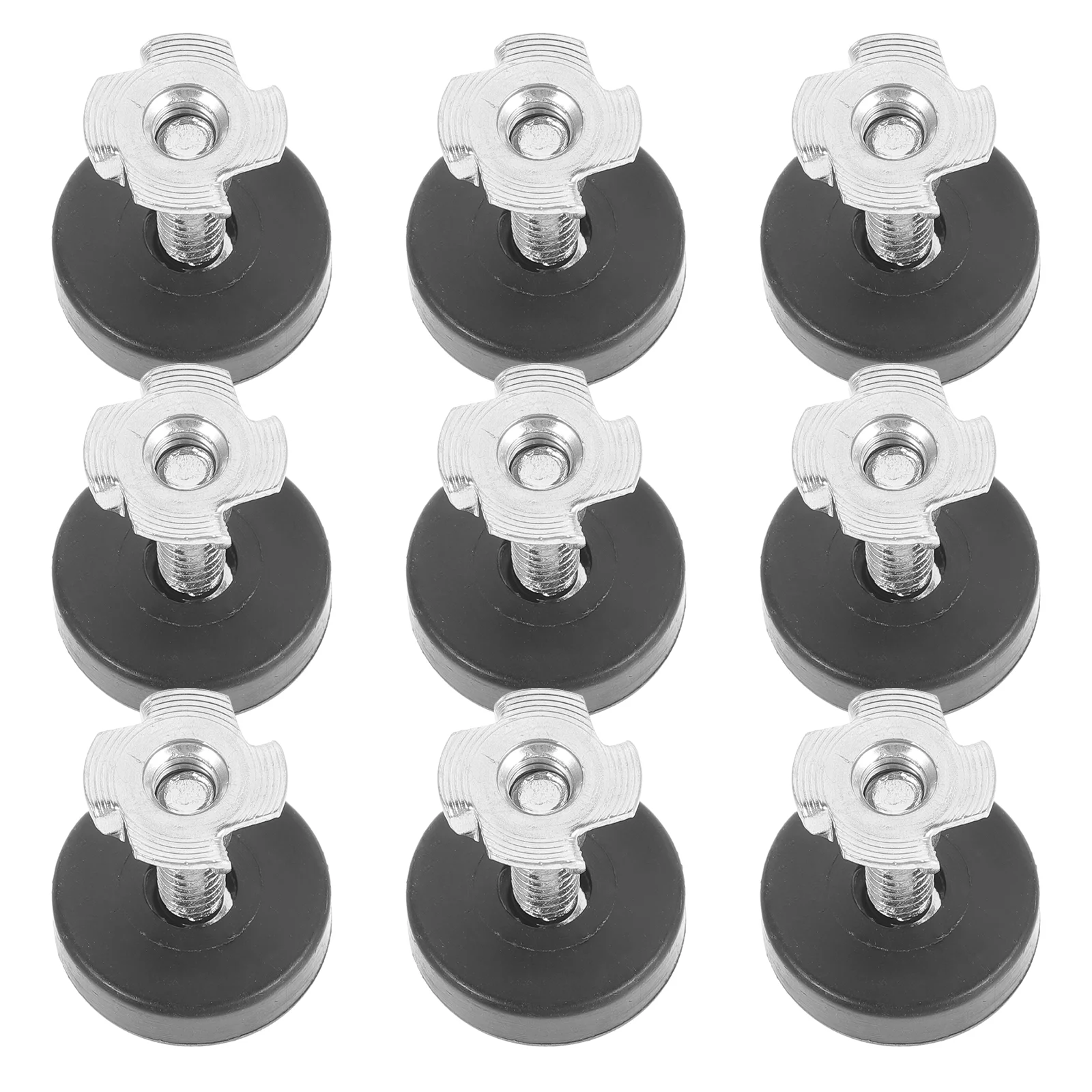 12 Pcs Adjustable Sofa Furniture Balance Feet with Square Nut Threaded Foot Pad Screw on Leveling Pads Leveler for Leg Levelers image 6