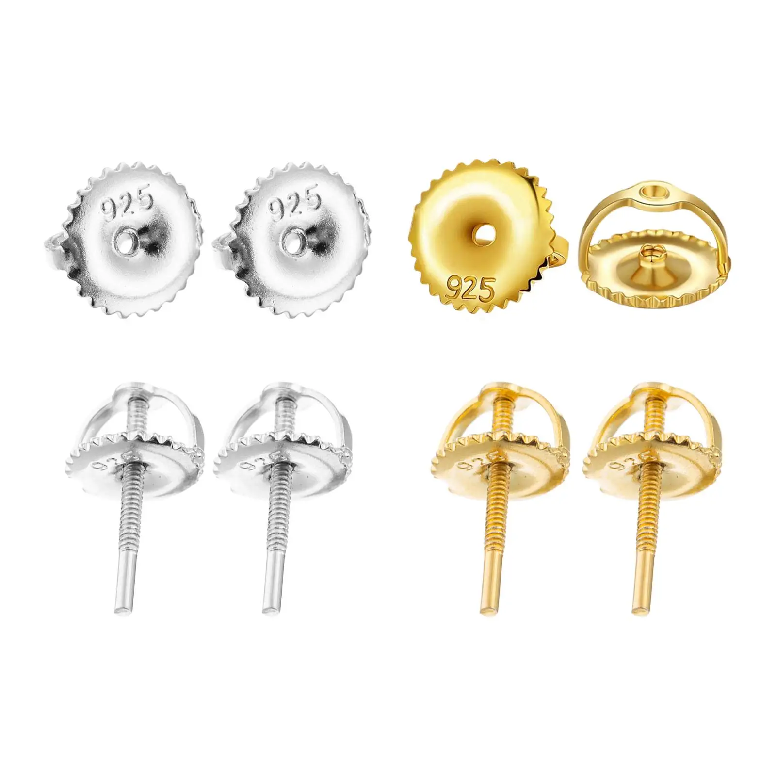 Earring Backs Jewelry Accessories for Studs Earrings Jewelry Ear Studs for Daily wearing Party Mother's Day Travel Festival