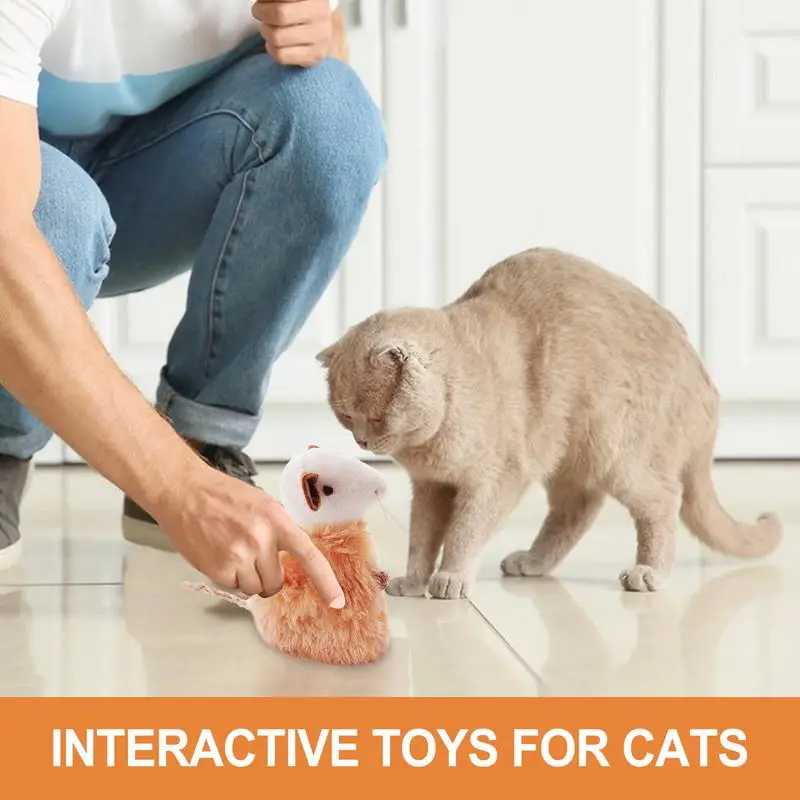 แมวหนูของเล่นแบบพกพาขนาดเล็ก MICE ของเล่นตุ๊กตา Cat Interactive ของเล่นยืดหยุ่น Cat Teaser ของเล่นแมว Enrichment ของเล่นสําหรับแมวในร่ม